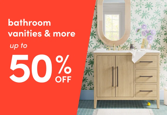 bathroom vanities & more on sale