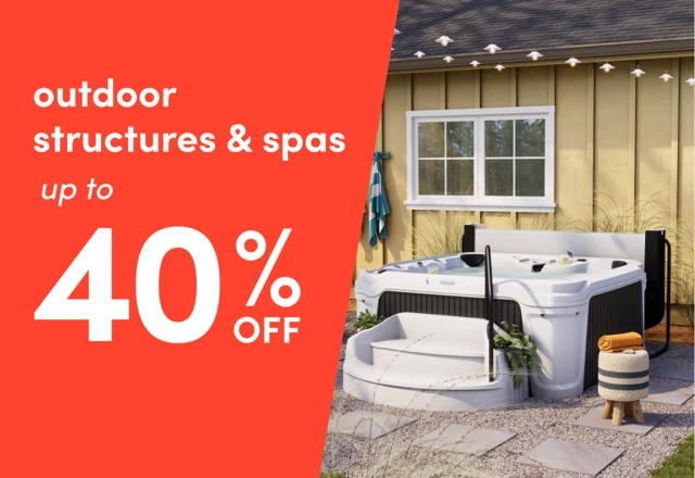outdoor structure & spa sale