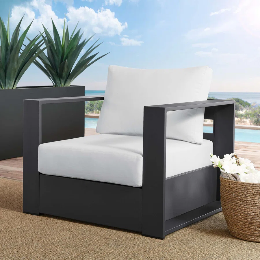 Modway Tahoe Outdoor Patio Powder-Coated Aluminum Armchair