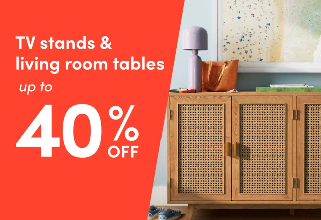 TV stand & living room table sale