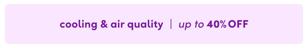 cooling & air quality sale