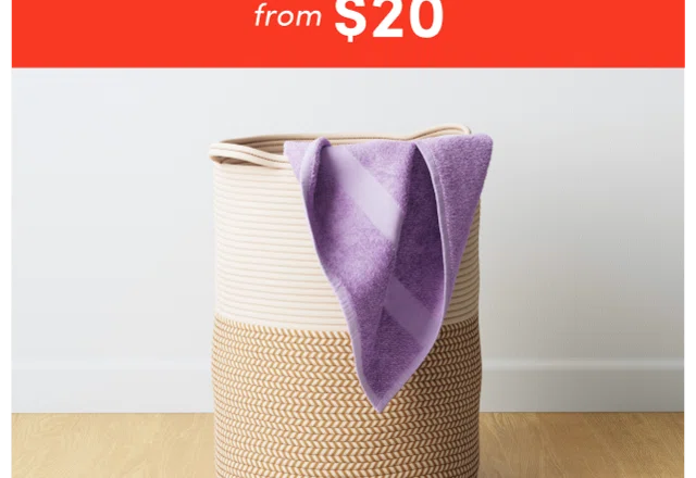 Bins & Baskets from $20
