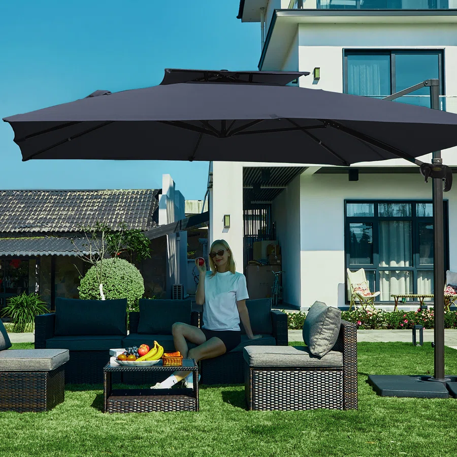 Pulk 120' x 120' Square Cantilever Umbrella