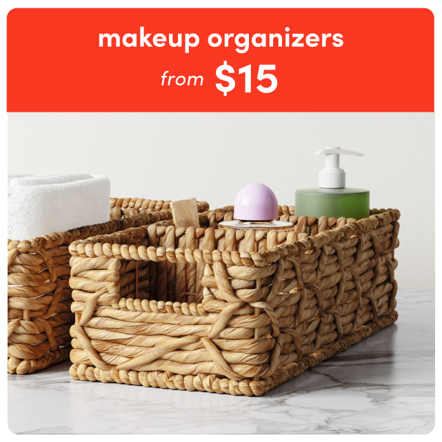 deals on makeup organizers