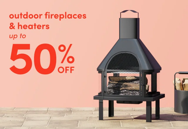 outdoor fireplace & heater deals