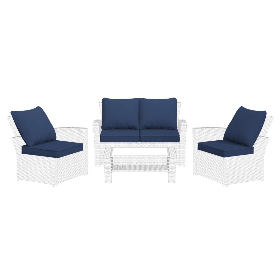 Outdoor Replacement Cushion Set Seat/Back Cushion  (SOFA NOT INCLUDED))