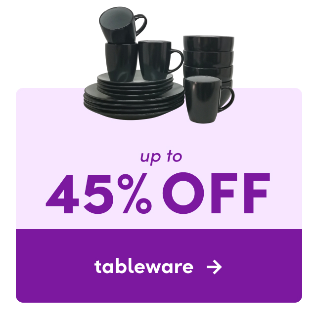 tableware clearout.
