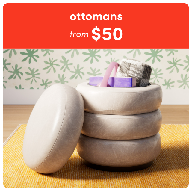 deals on ottomans