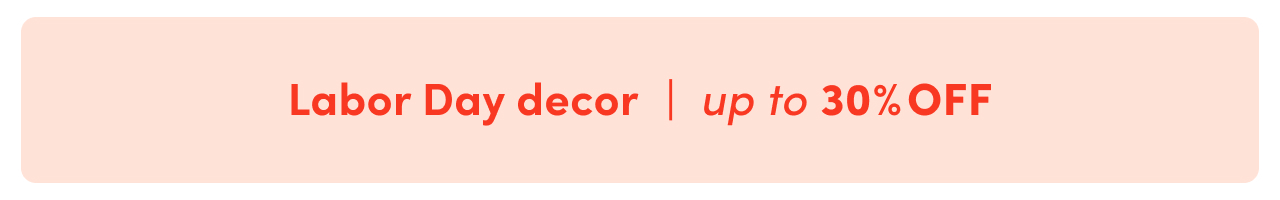 Labor Day decor clearance