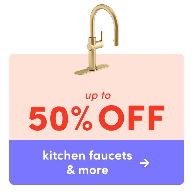 kitchen faucets & more on clearance