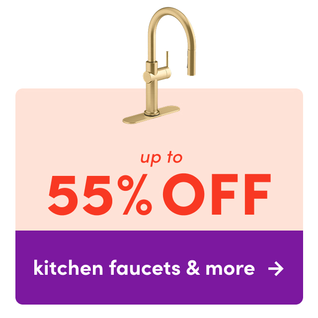 kitchen faucets & more on clearout
