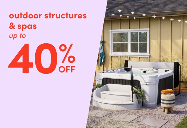 outdoor structure & spa clearout
