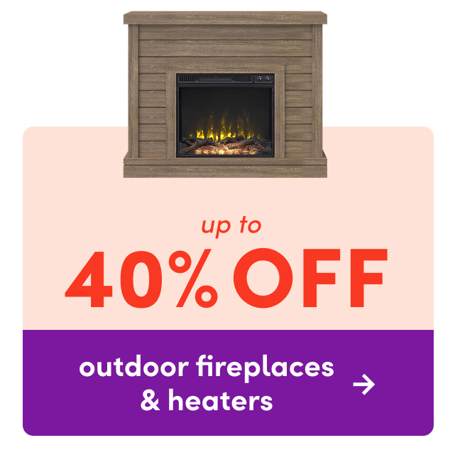 outdoor fireplace & heater clearout