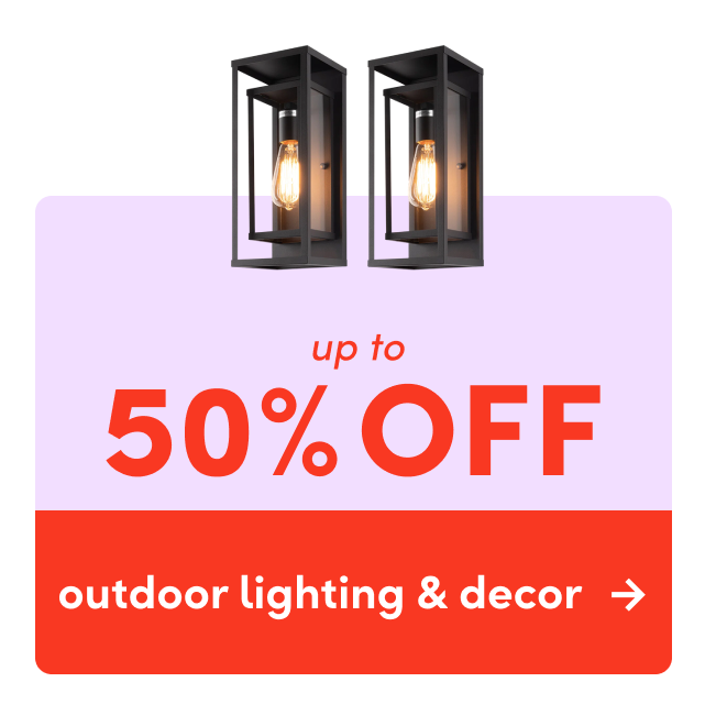 outdoor lighting & decor sale