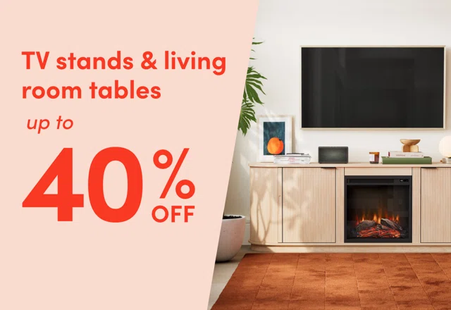 TV stand & living room table sale