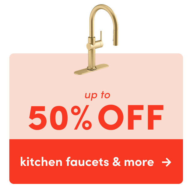 kitchen faucets & more on sale