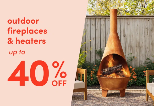 outdoor fireplace & heater sale