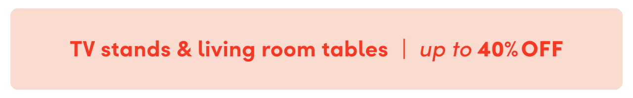 TV stand & living room table sale