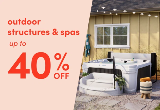 outdoor structure & spa sale
