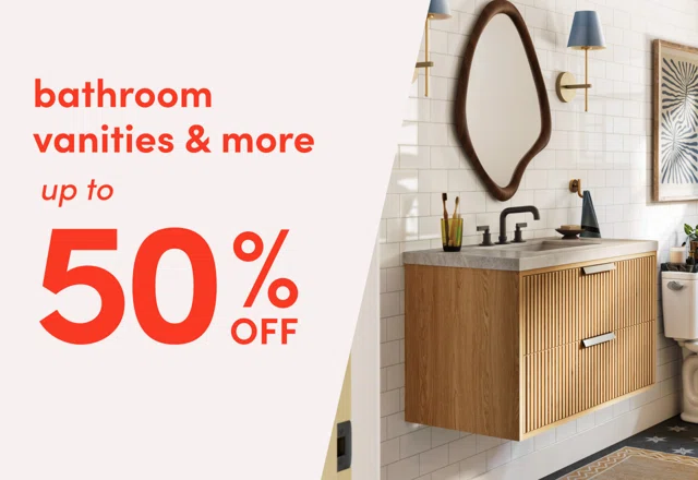 deals on bathroom vanities & more