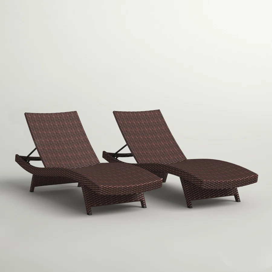 Billur 79.25'' Long Reclining Chaise Lounge Set