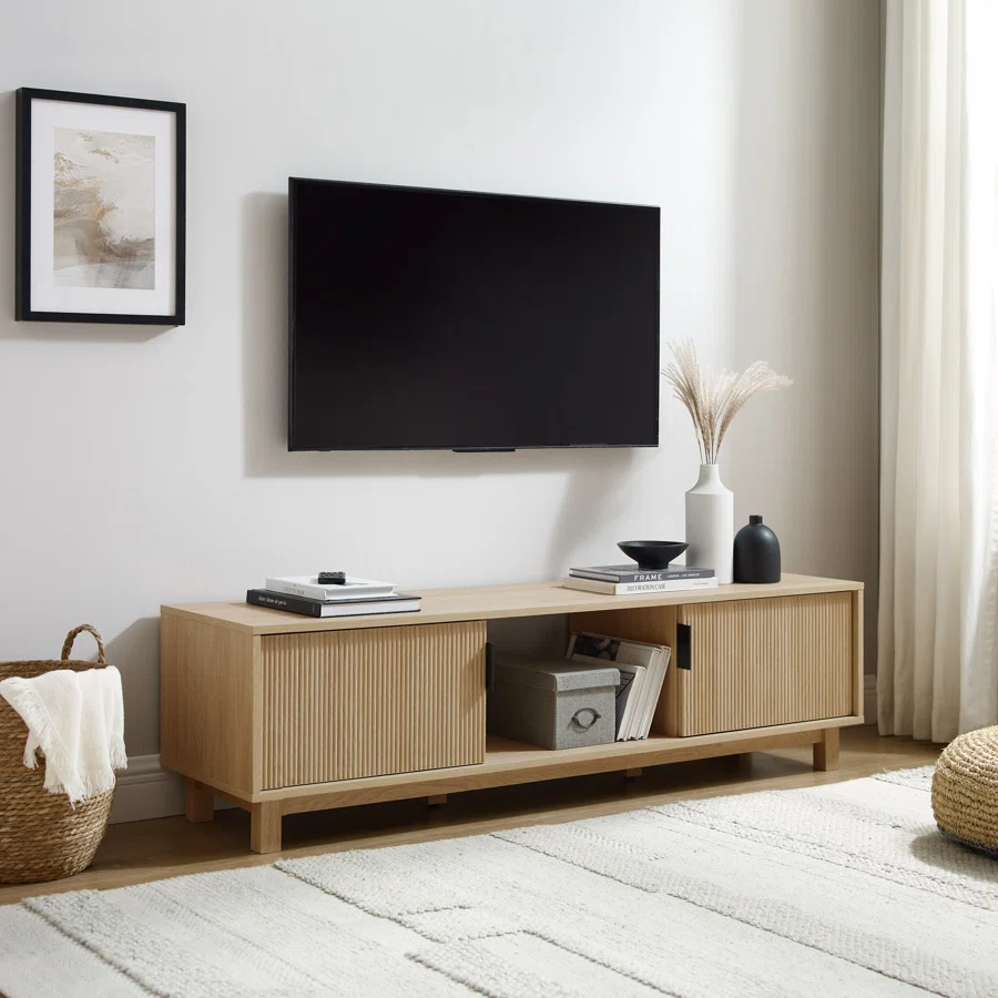 Farmann Reeded 2-Door TV Stand