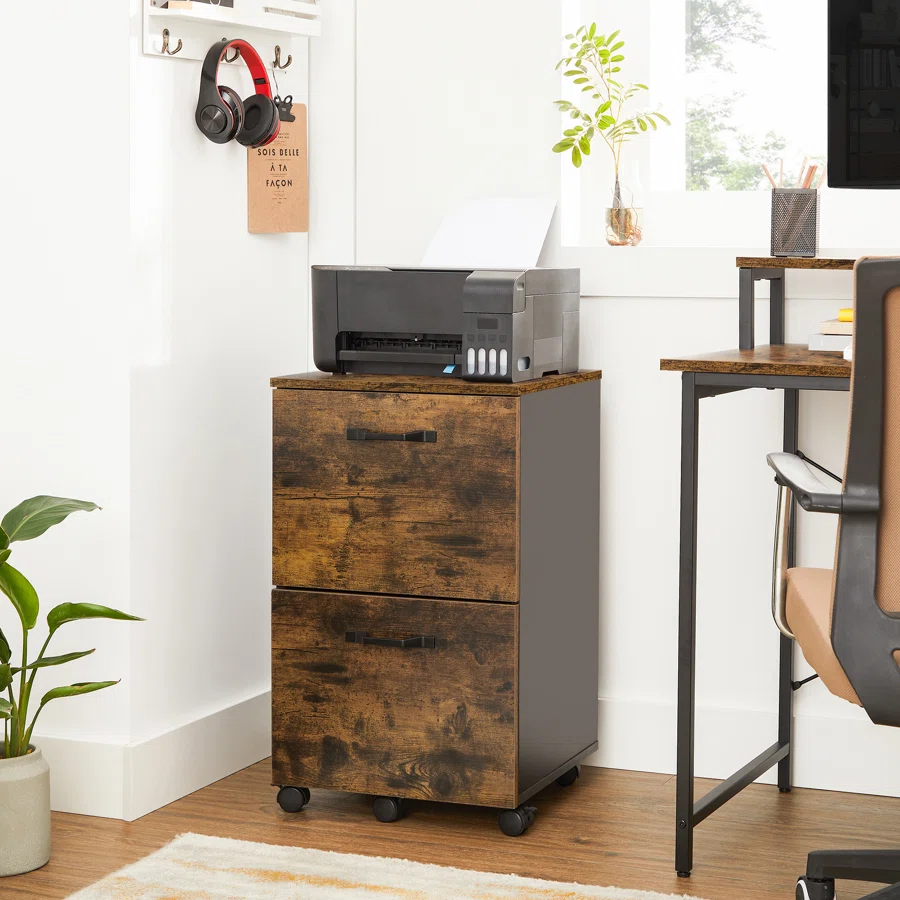 Cambrie 2-Drawer Mobile Vertical Filing Cabinet