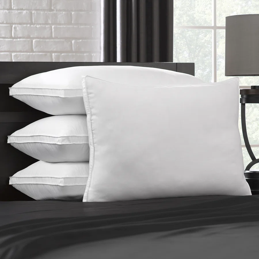 Boden Gusseted Microfiber Pillow, Medium/Firm Density 