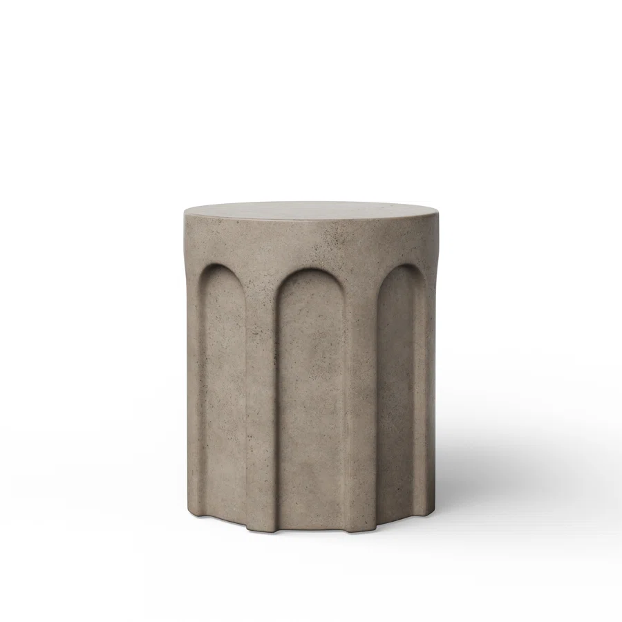 Mikah Concrete Cassie Stool