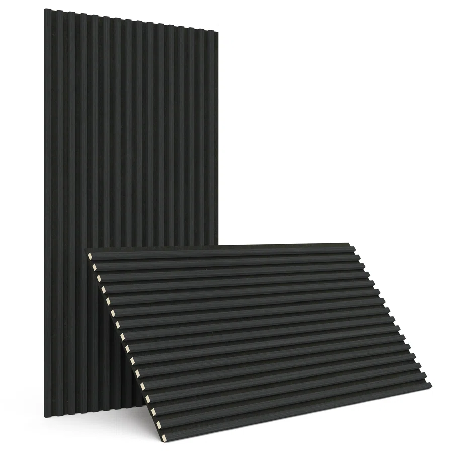 24" x 47.2" Wood Slat Acoustic Wall Paneling