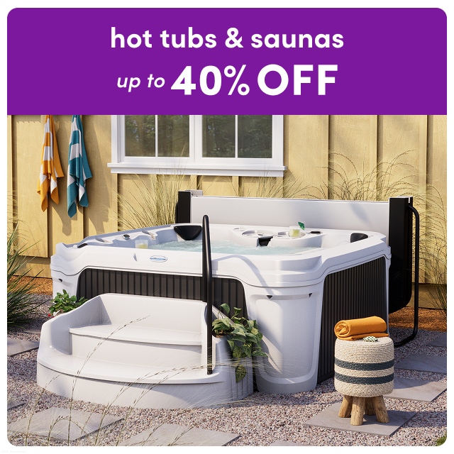 deals on hot tubs, saunas & spas