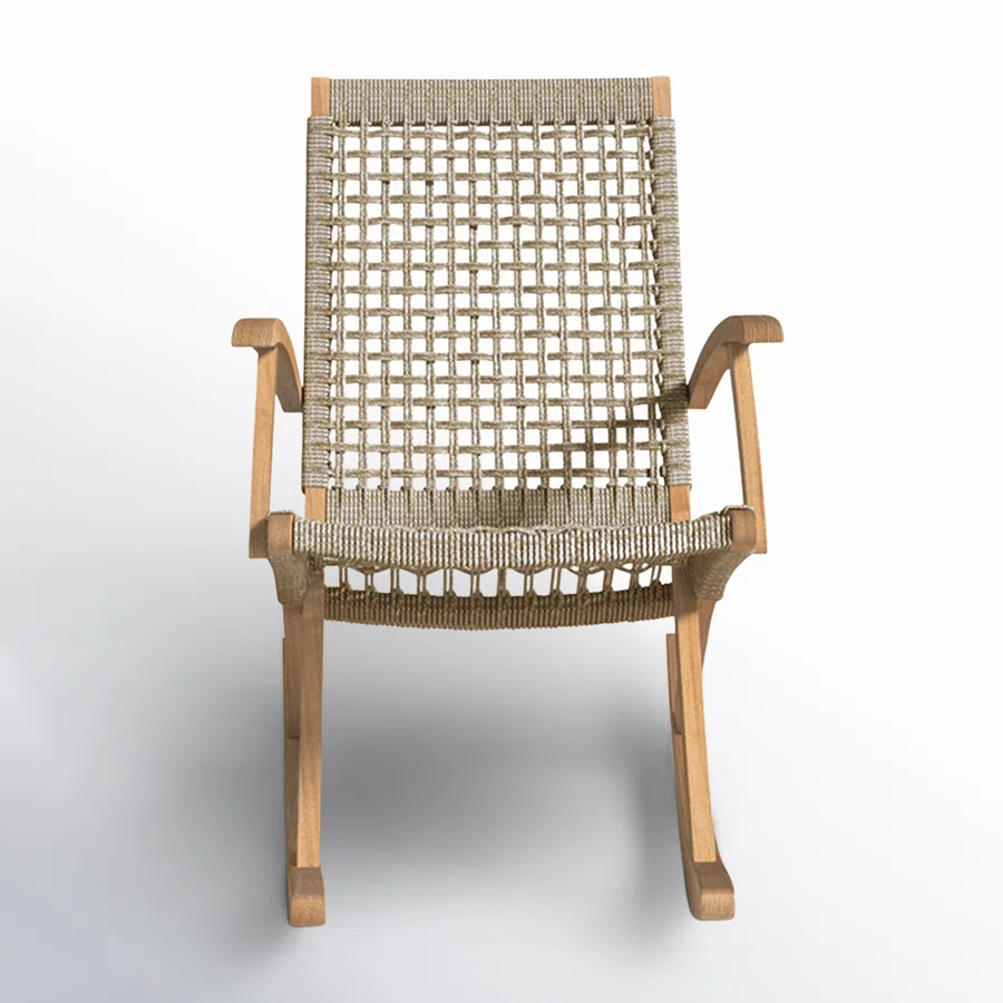 Outdoor Brayson Rocking Solid Wood Chair
