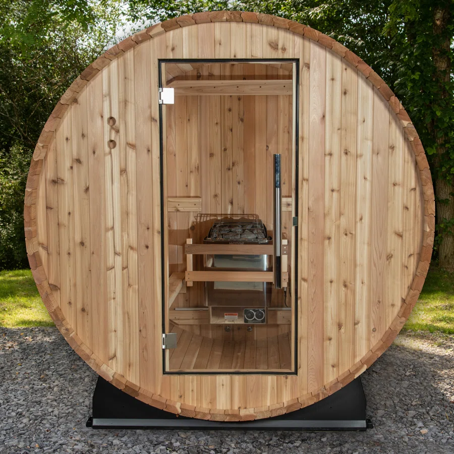 Watoga 4 - Person Indoor/Outdoor Traditional Steam Sauna in Cedar