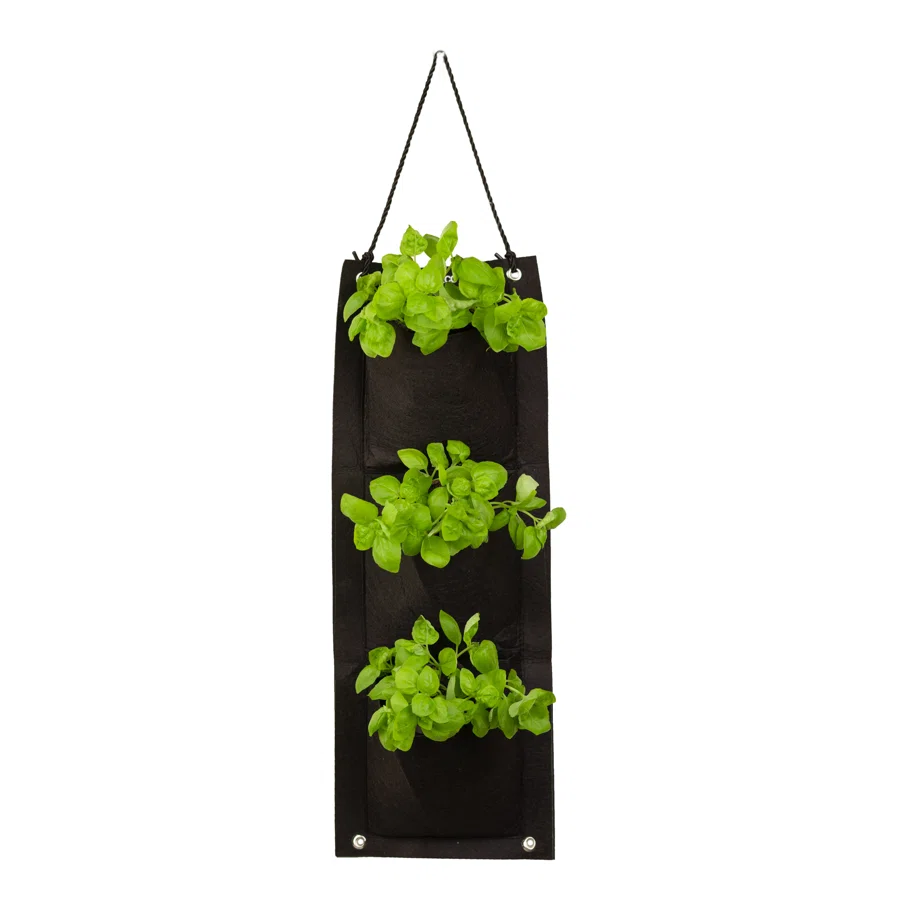 Organic Herb Seed Hanging Planter Bag Kit-Basil
