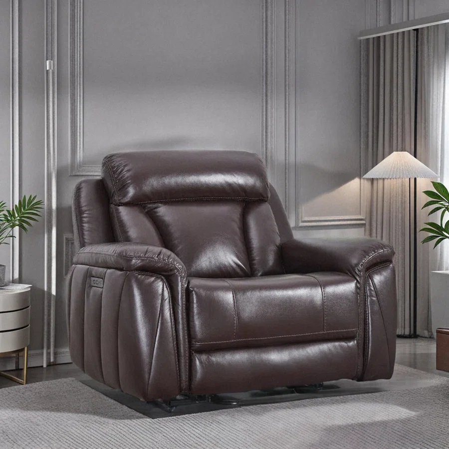 49.21" Wide Power Lift Recliner with Heat, 8-Point Massage, USB & Type-C Charging Port