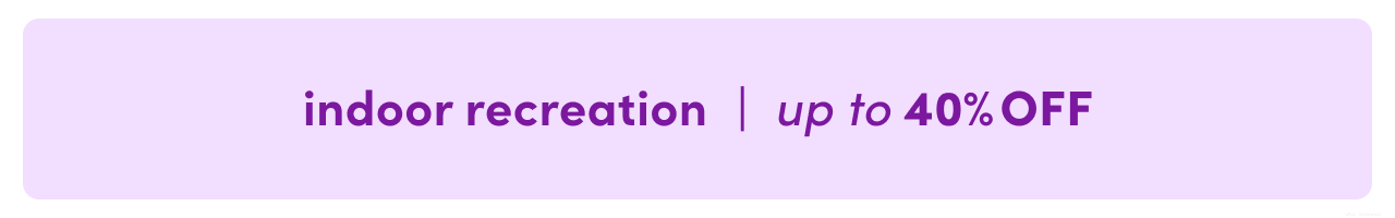 indoor recreation clearance