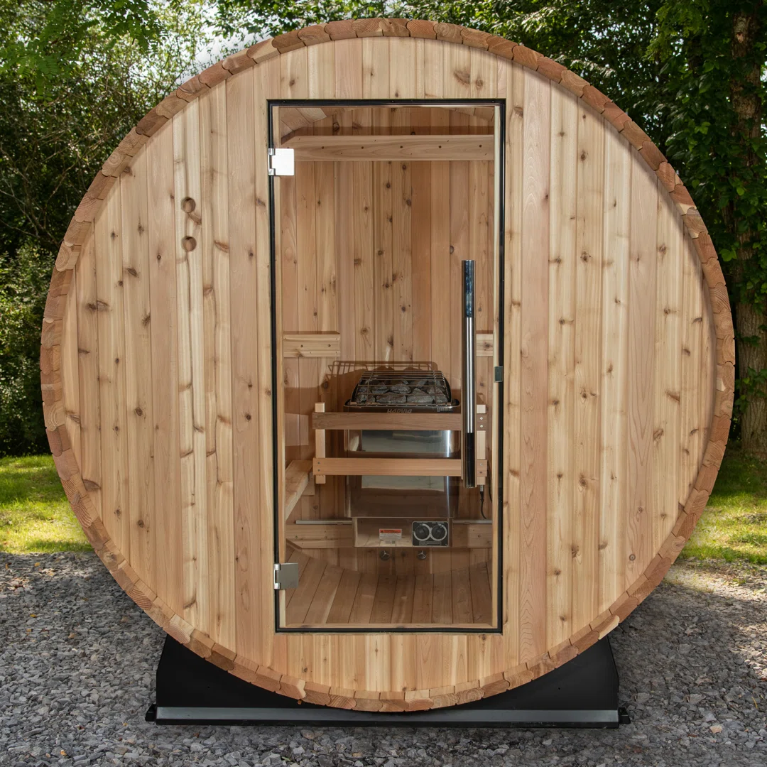 Watoga 4 - Person Indoor/Outdoor Traditional Steam Sauna in Cedar