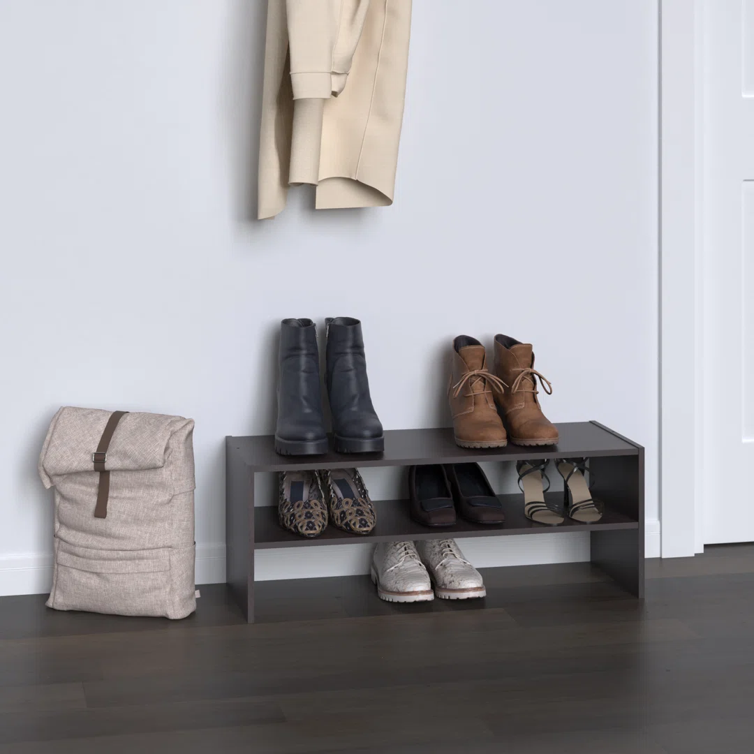 Stackable Organizers 6 Pair Stackable Shoe Rack