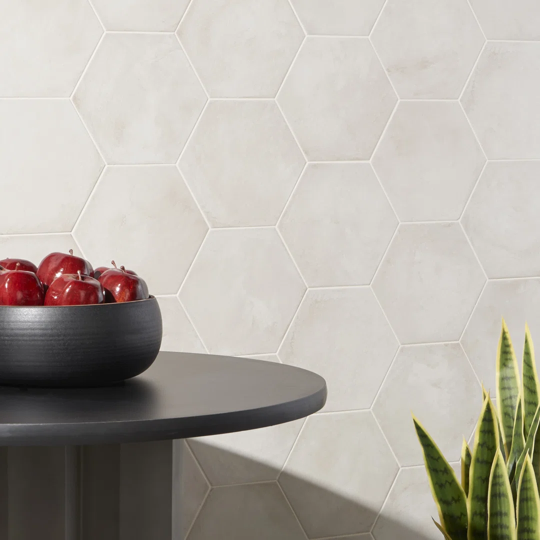 Dash 8.5 in. x 9.84 in. Matte Hexagon Porcelain Floor and Wall Tile (12.66 Sq. Ft. / Case)