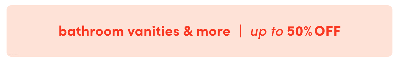 bathroom vanities & more on clearance