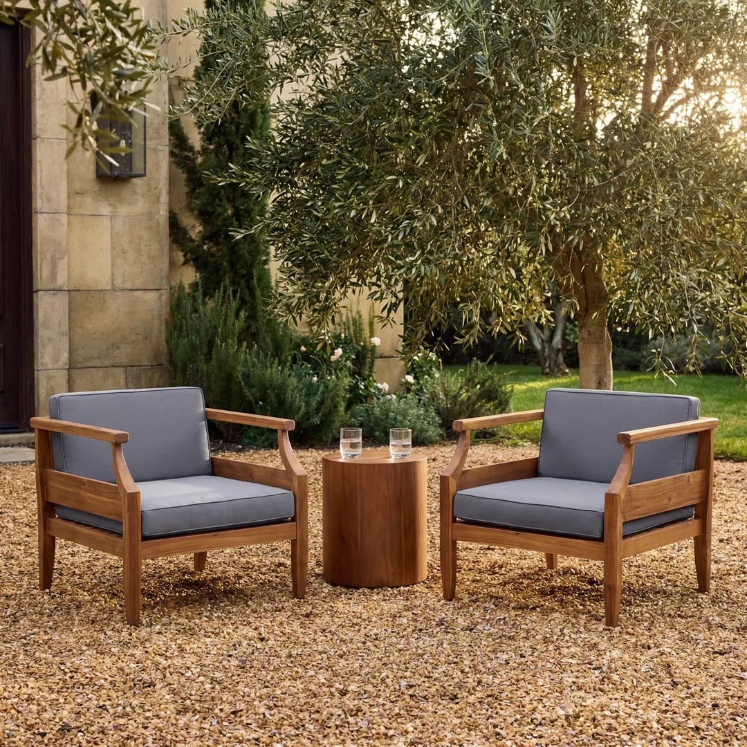 Mcclurg Outdoor Patio Chair with Cushions