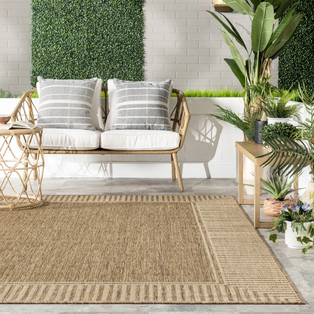 Alegre Bordered Indoor/Outdoor Rug