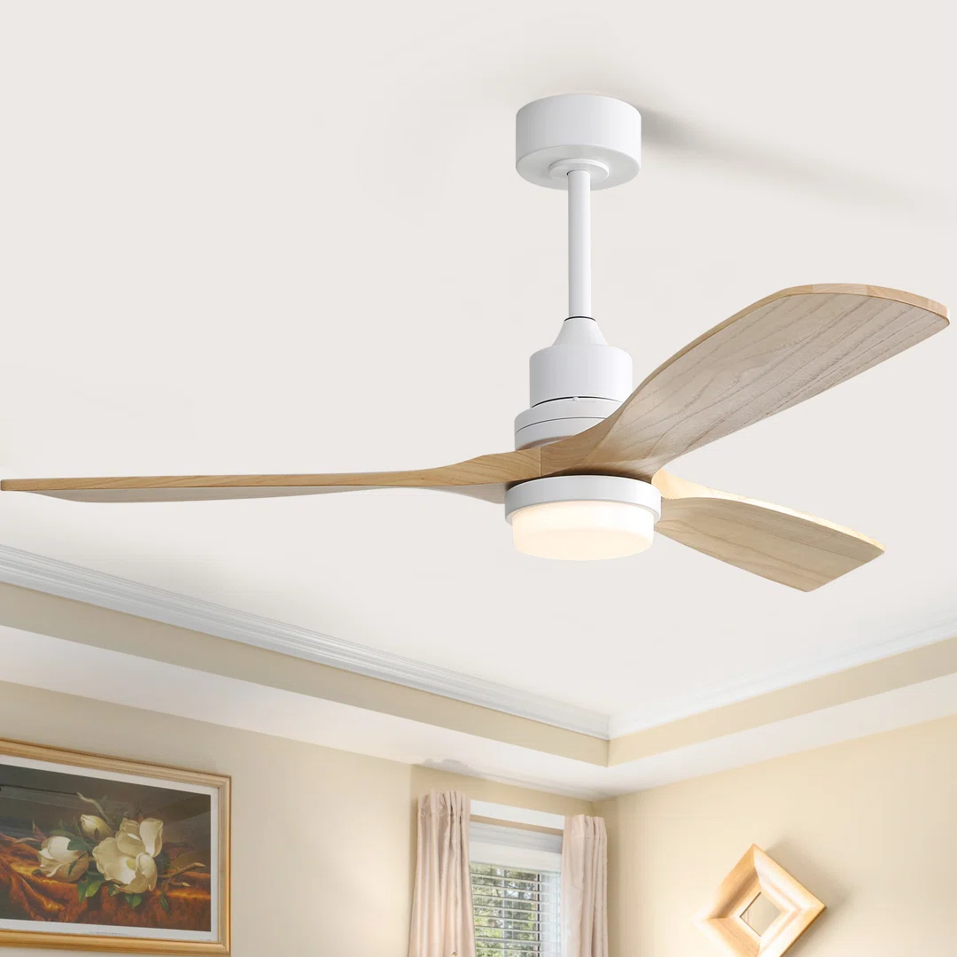 Nicola 52'' 3 - Blade Modern Ceiling Fan with Remote Control and Light Kit