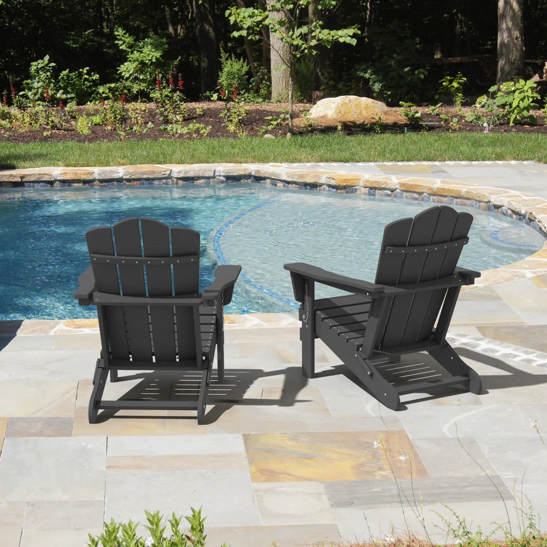 Wolak High Density Polyethylene Folding Adirondack Chair