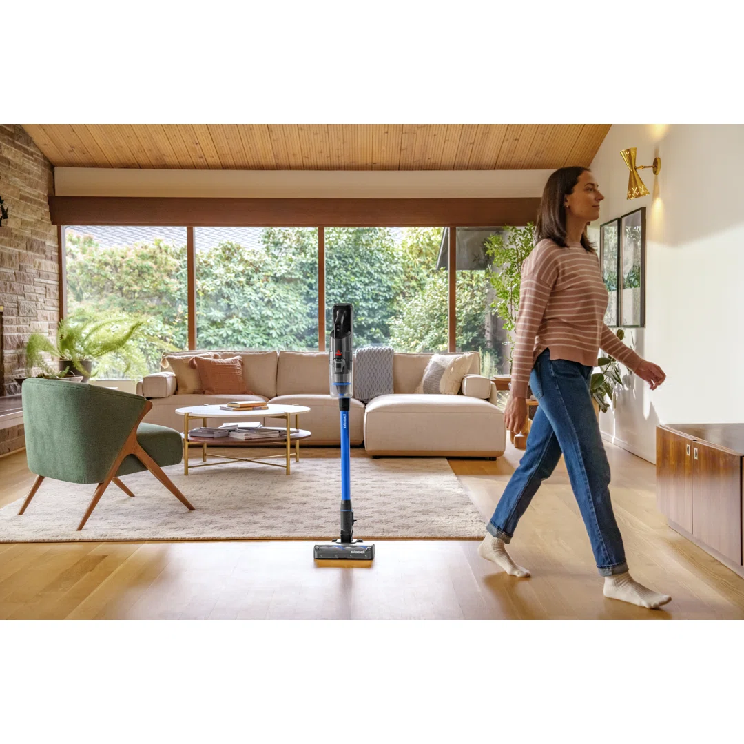 BISSELL PowerClean FurFinder Self-Standing Cordless Vacuum w/FurFinder Headlights, Tangle Free Brush Roll, and Pet Upholstery Tool