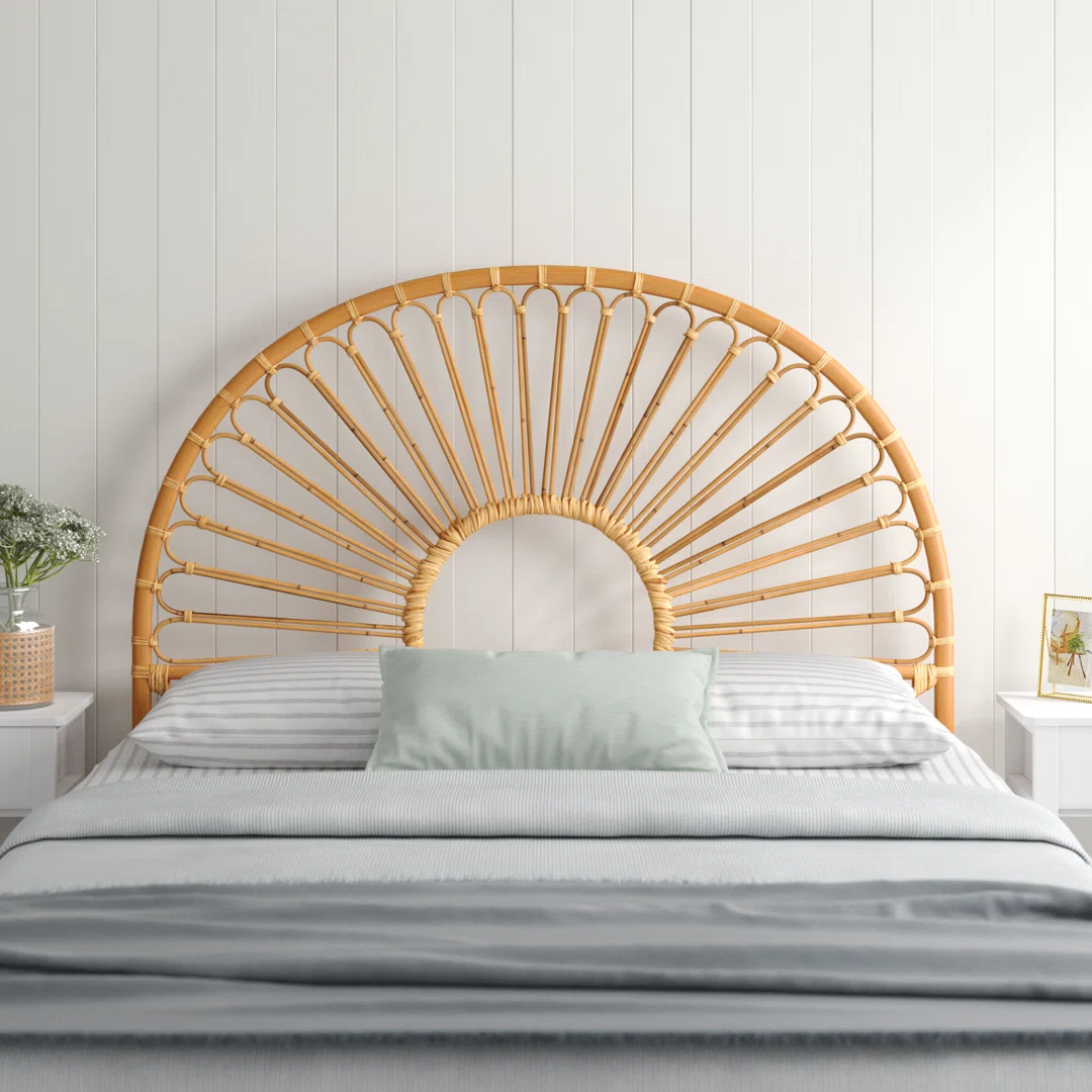Estero Wicker/Rattan Open-Frame Headboard