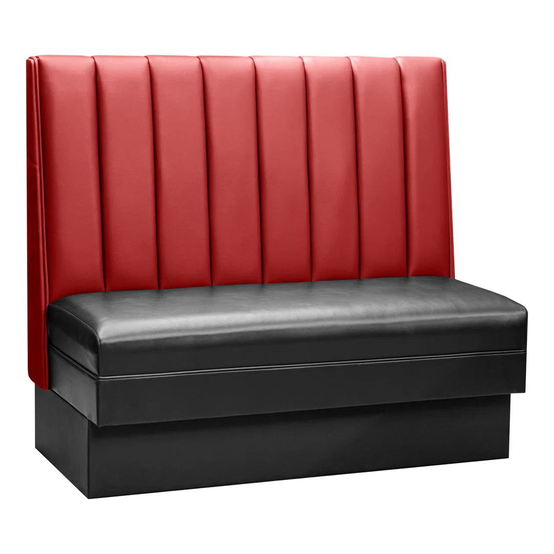 2 Person Wall Bench Booth