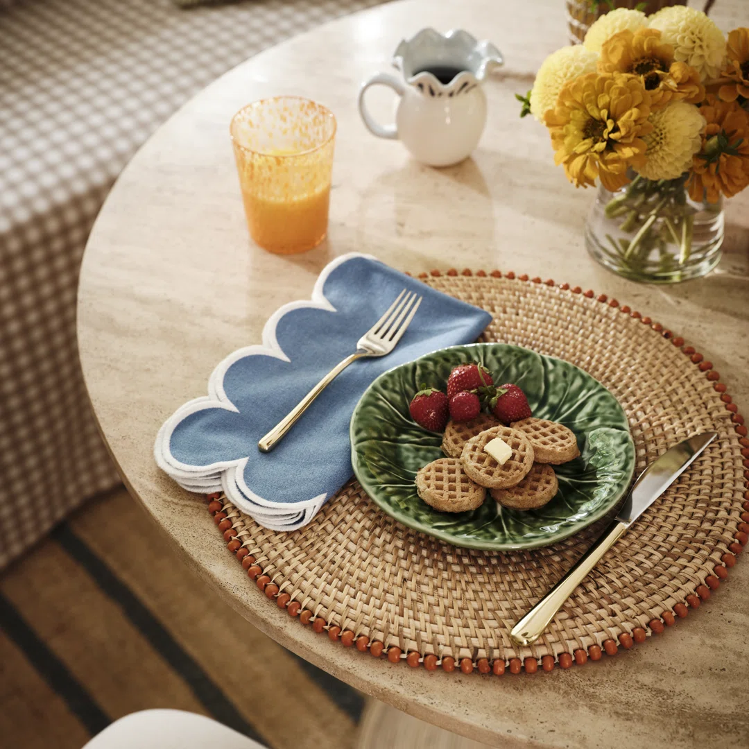 Paddock 100% Cotton No Pattern Rectangle Napkin