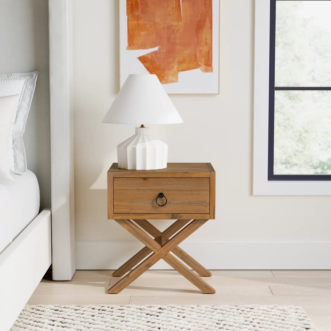 Elin 19" W 1-Drawer Nightstand