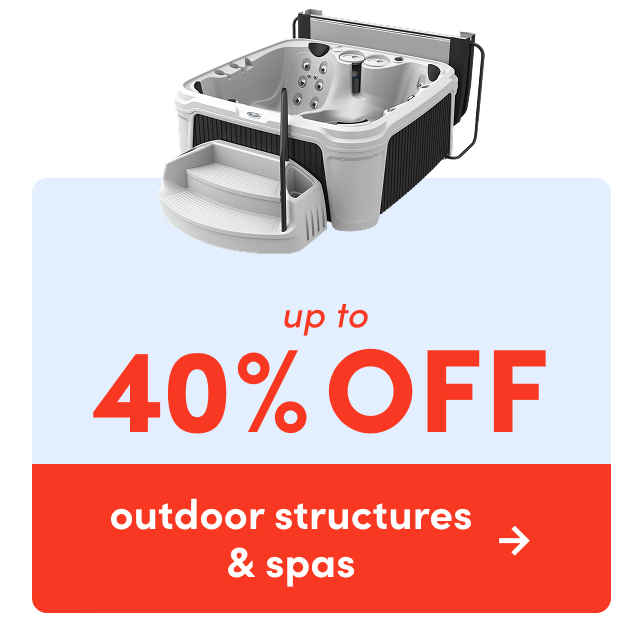 outdoor structure & spa clearance